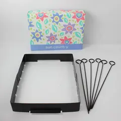 May Department Store Company Sun Country Shish Kabob Set 1993 (6 Skewers, Tray)