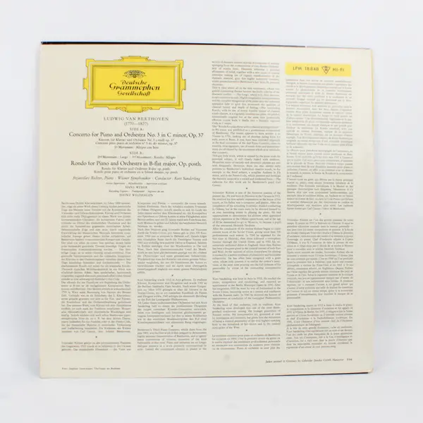 Svjatoslav Richter - Beethoven -12" Vinyl Record