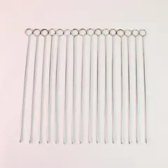Lot Of 16 Unbranded Matching Metal Skewers For Shish Kabob 12.25" Long