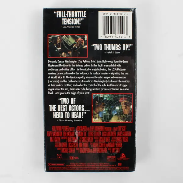 Crimson Tide VHS Tape 1995, #5255 New/Sealed