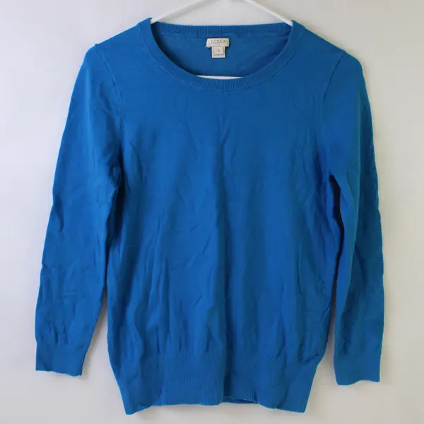 J.Crew Blue Pullover Sweater Size Small Lightweight Classic Layering