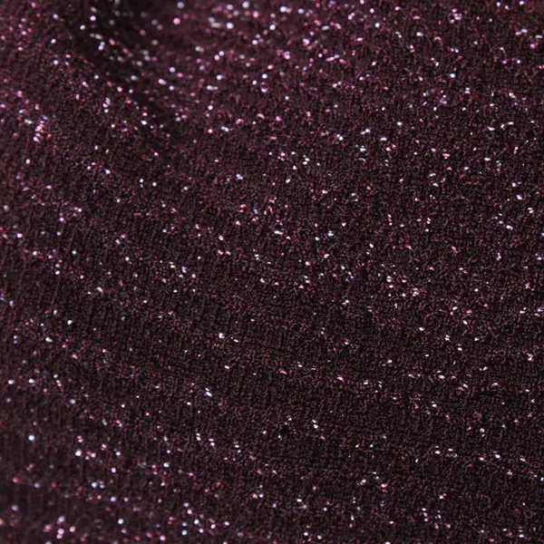 Trixxi Knit 3/4 Sleeve Shift Mini Dress Size XS Purple With Glitter Accents 