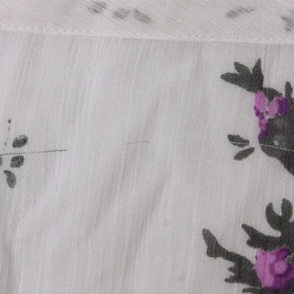 Torrid Floral Chiffon Sheer Floral Tank Top Size 1 White Purple 