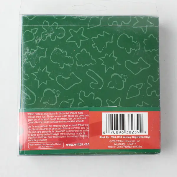 Set Of 4 Wilton Enterprise Metal Nesting Gingerbread Boy Cookie Cutter 2002