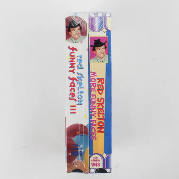 Lot of 2 Red Skelton Funny Faces VHS Tapes 1997 #1512, New/Sealed