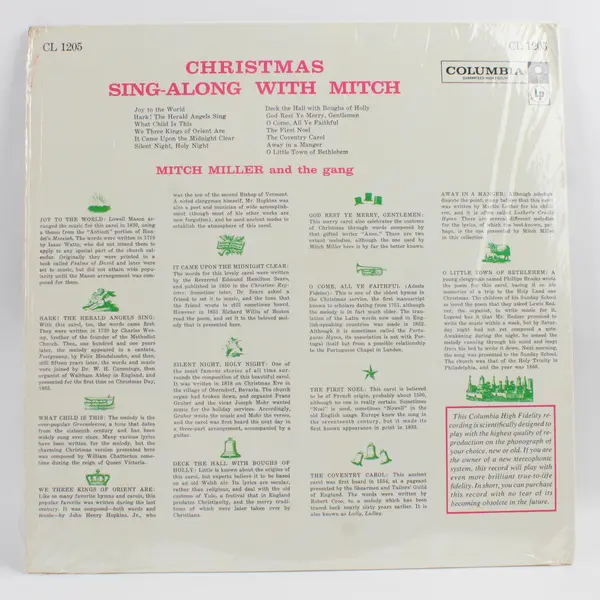 Christmas Sing Along With Mitch 12" Vinyl Record