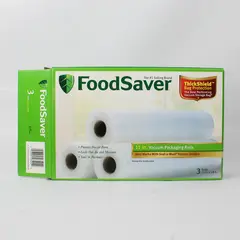 Food Saver 11" x 18" Thick Clear Plastic Vacuum Packaging Rolls (3 Rolls)
