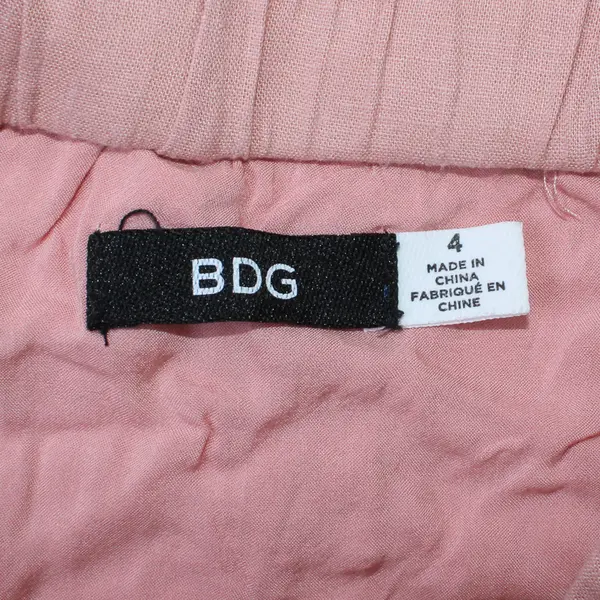 BDG Pink Strapless Button Front Midi Dress with Slits  Size 4