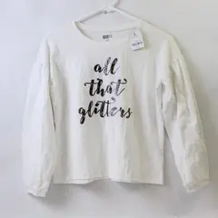 NWT Crazy 8  Girls Long Sleeve Shirt Size Large 10/12 All That Glitters 