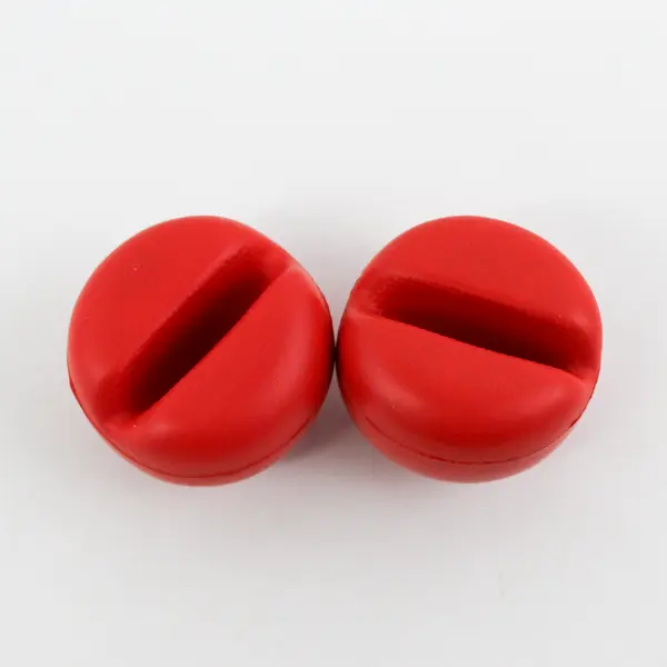 Lot of 2 Red Sphere Cell Phone Holder Stress Balls Phone Stand