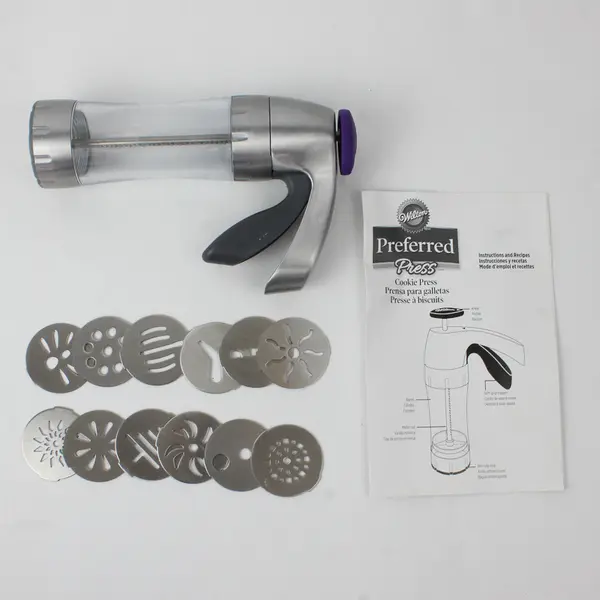 Wilton Preferred Press Cookie Press (12 Discs) Baking Utensil/Tool 2016