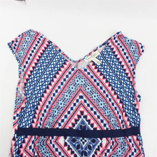 Jessica Simpson Maternity Dress Women's L Large Sleeveless Pink Blue 