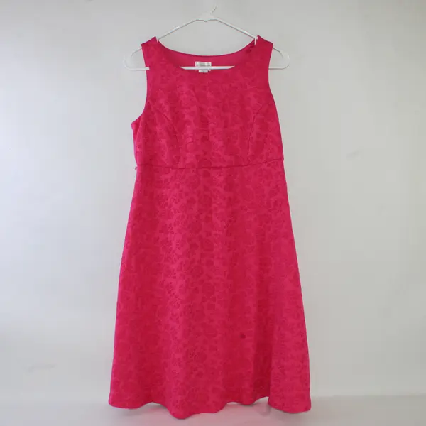 Motherhood Maternity Dress Size Small Pink Floral Sleeveless Missing Belt