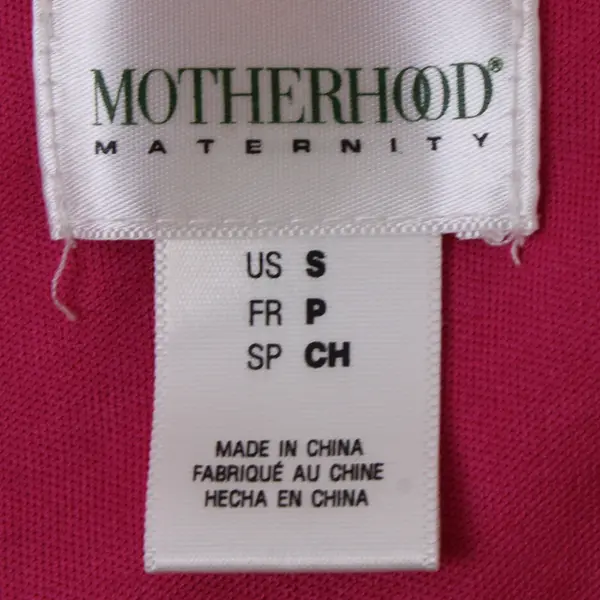 Motherhood Maternity Dress Size Small Pink Floral Sleeveless Missing Belt