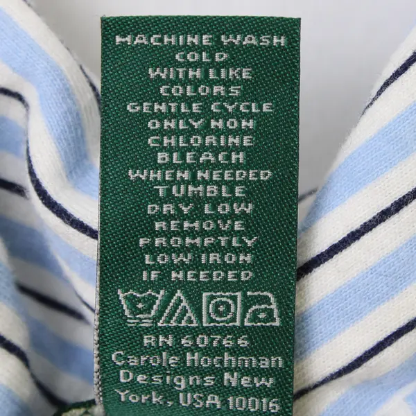 Lauren Ralph Lauren Night Shirt Women's Small Blue Stripe Button Up Top 