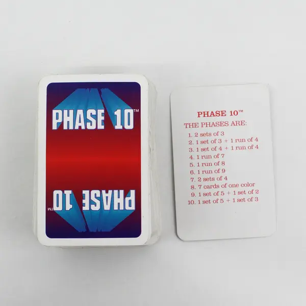 Phase 10 Card Game No Box Complete Deck 