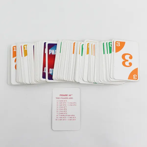 Phase 10 Card Game No Box Complete Deck 