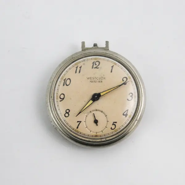 Vintage WESTCLOX Pocket Ben Pocket Watch Model 90001 AS IS For Parts or Repair