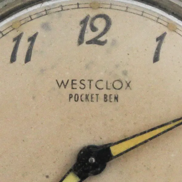 Vintage WESTCLOX Pocket Ben Pocket Watch Model 90001 AS IS For Parts or Repair