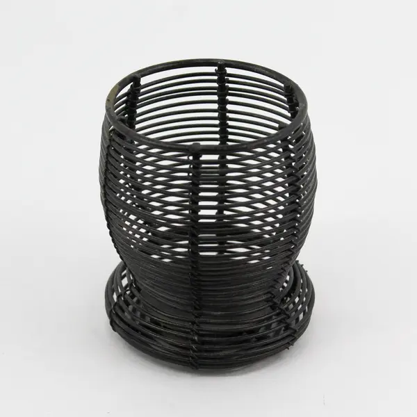 Black Metal Wire Votive Tealight Candle Holder Decorative Accent