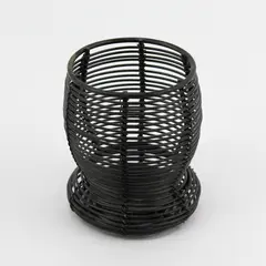 Black Metal Wire Votive Tealight Candle Holder Decorative Accent