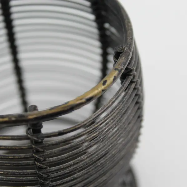 Black Metal Wire Votive Tealight Candle Holder Decorative Accent