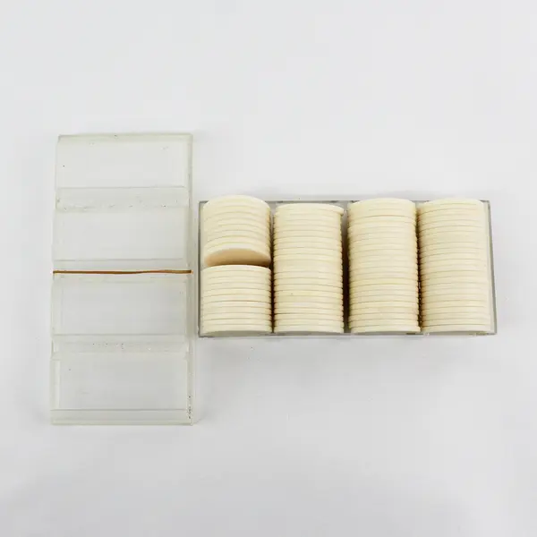 Vintage Crisloid White Poker Chips Missing 2 Chips, Collectible