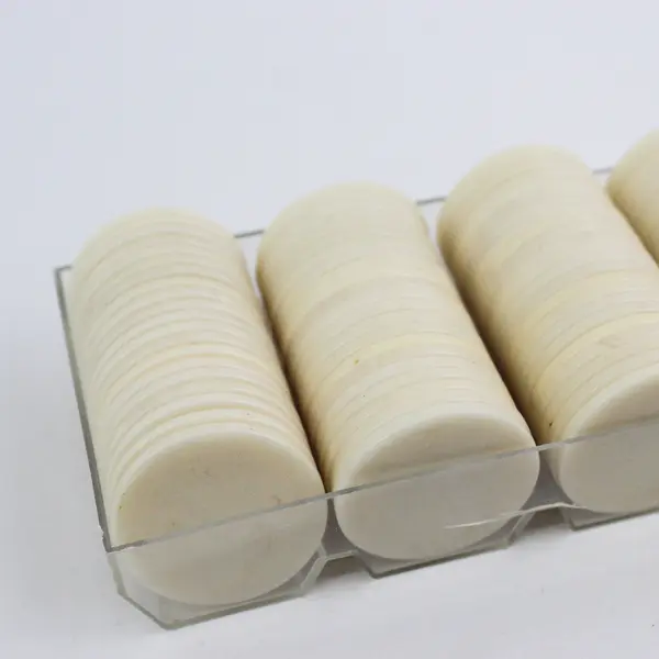 Vintage Crisloid White Poker Chips Missing 2 Chips, Collectible