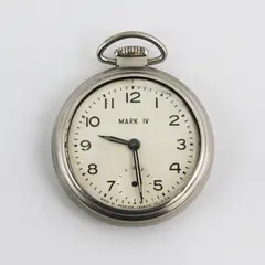Vintage Westclox Mark IV Pocket Watch Model 90001 Works For Repairs or Parts