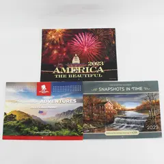 Lot of 3 2023 Calendars 8.5x11 Used Good Pre-Owned Collectible