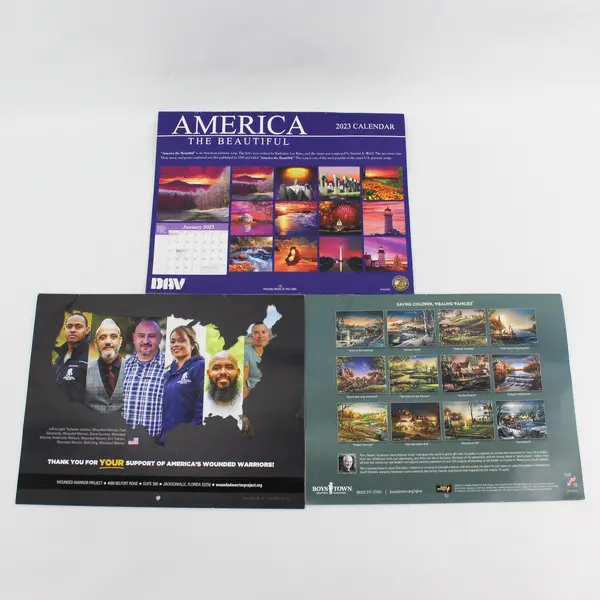 Lot of 3 2023 Calendars 8.5x11 Used Good Pre-Owned Collectible