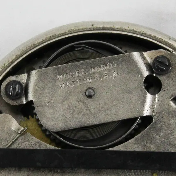 Vtg Westclox Scotty Style 3 Wind Pocket Watch  Model 90001  Runs Cracked Crystal