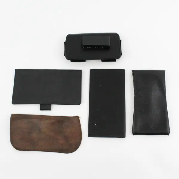 Lot of 5: 2 Eyeglass Cases, Cell Phone Case & 2 Checkbook Inserts