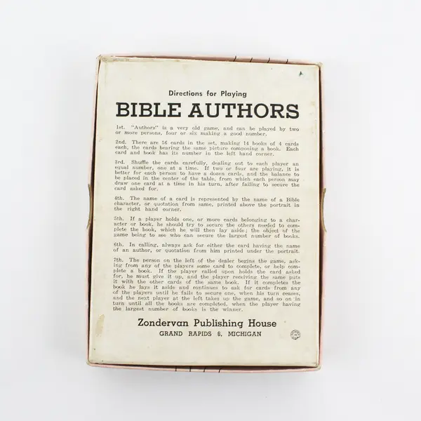 Bible Authors Card Game - Collectible Religious Trivia Playing Cards