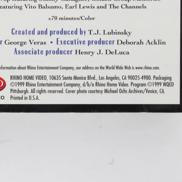 Doo Wop 50 Volume 2 (1999) VHS Tape New Sealed R3-2202