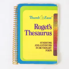 Thumb & Ease Roget's Thesaurus 1980 Pocket Reference Spiral-Bound
