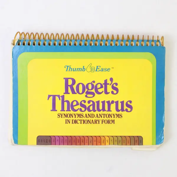 Thumb & Ease Roget's Thesaurus 1980 Pocket Reference Spiral-Bound