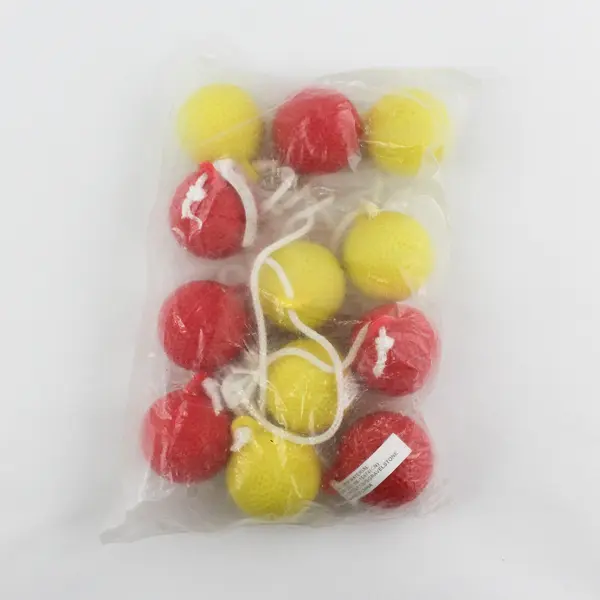 Lot of 12 Red & Yellow Tossing Balls for Ladder Ball Backyard Games