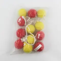 Lot of 12 Red & Yellow Tossing Balls for Ladder Ball Backyard Games