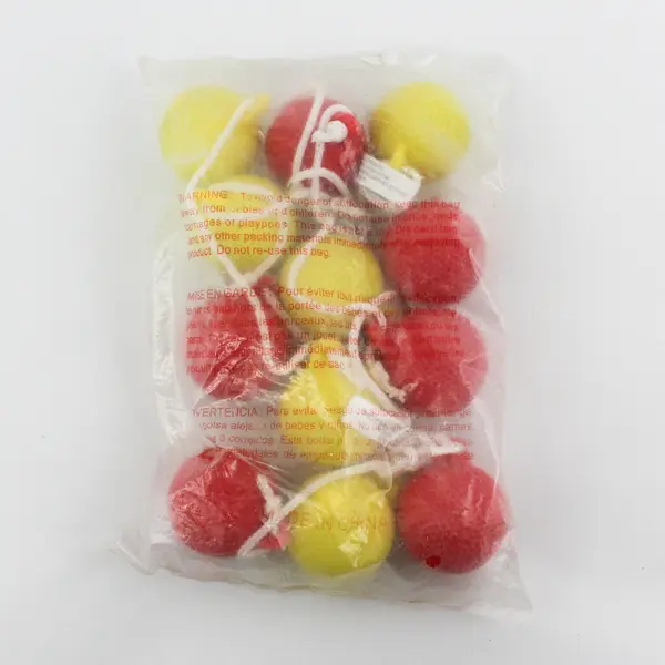 Lot of 12 Red & Yellow Tossing Balls for Ladder Ball Backyard Games