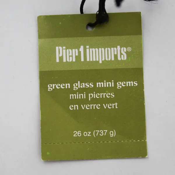 Pier 1 Green Glass Mini Gems Decorative Vase Fillers Terrarium
