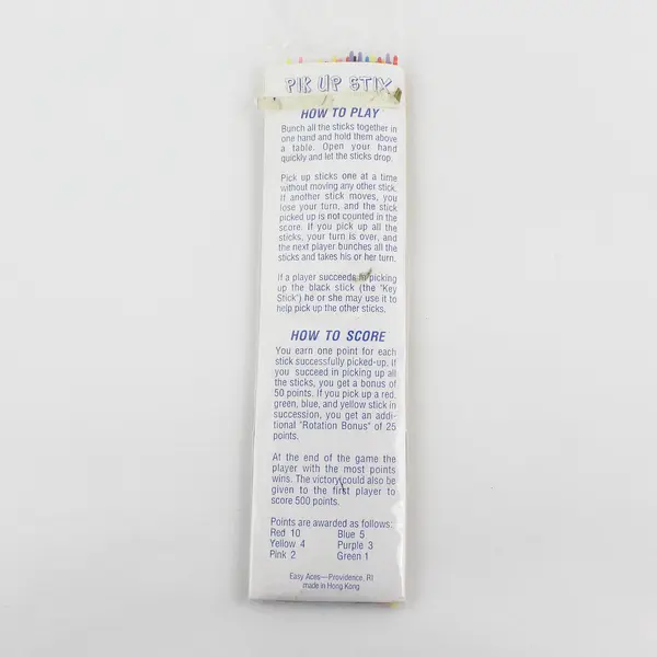 Vintage Easy Aces Pick Up Stix 35pcs Game - Used