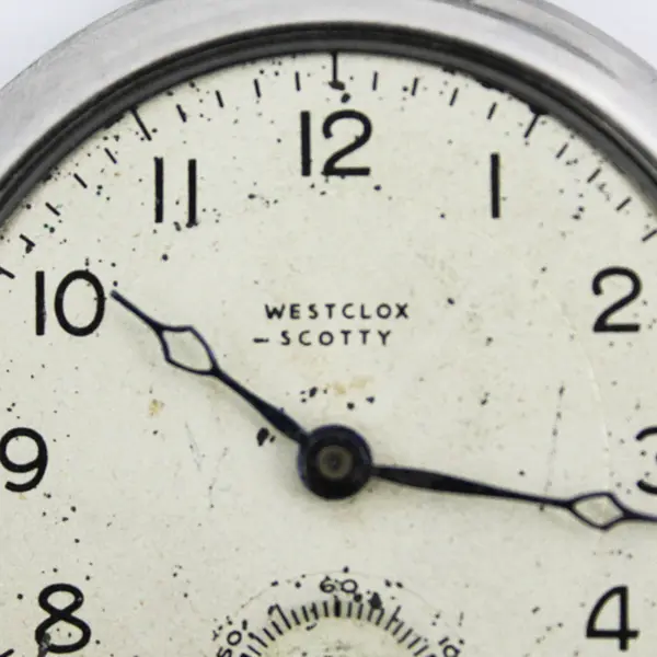 Vintage 1946 Westclox Scotty Style 2 Pocket Watch  For Parts or Repair