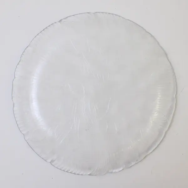 Arcoroc Canterbury Patterned Clear Glass Salad Plate 7.75" Diameter