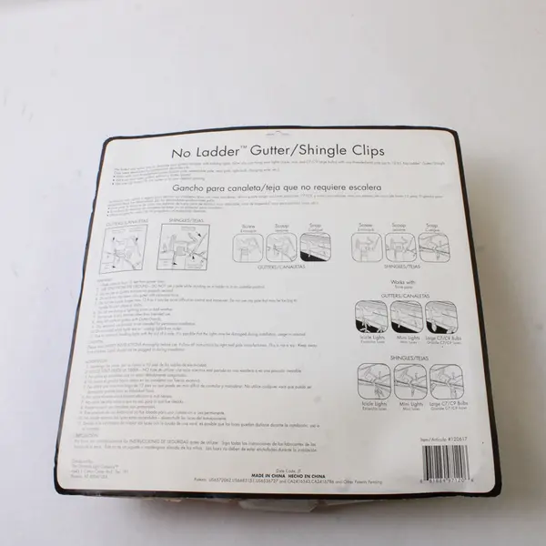 50 Count Christmas Light Co. Seasonal Solutions Clear Gutter & Shingle Clips