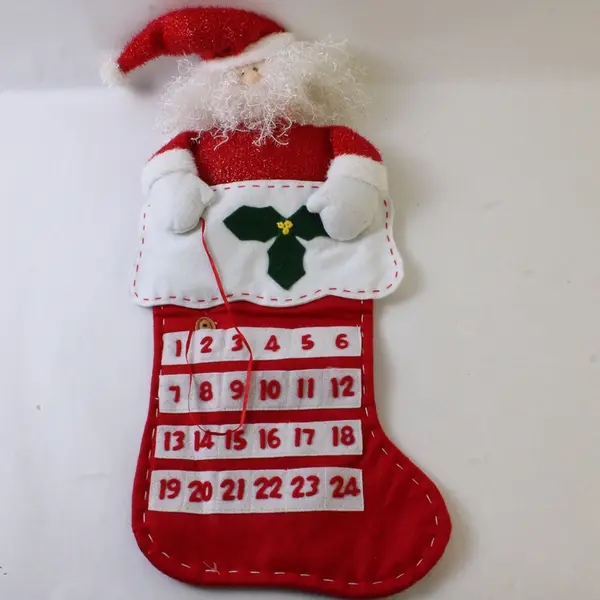 Enesco Santa Countdown Stocking to Christmas New