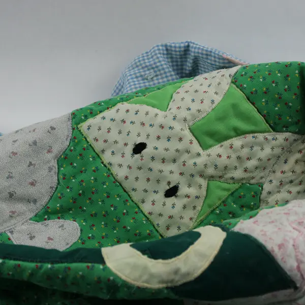 Handmade Multicolor Cute Animal Patterned Children's Quilt Blanket 47.5" x 86"