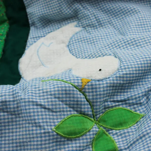 Handmade Multicolor Cute Animal Patterned Children's Quilt Blanket 47.5" x 86"