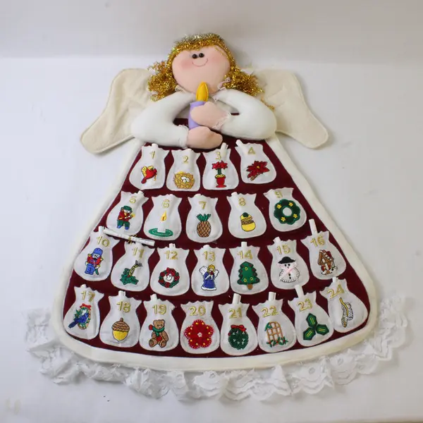 Angel Wall Hanging Advent Calendar - New Holiday Home Decor