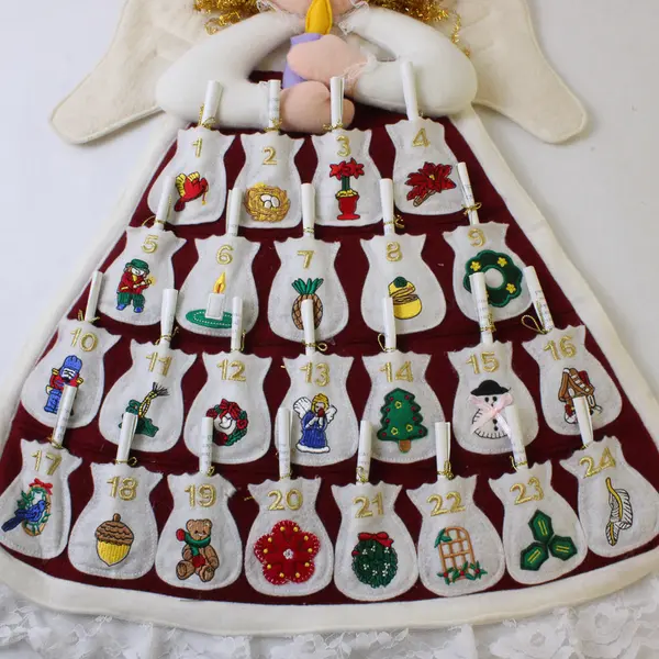 Angel Wall Hanging Advent Calendar - New Holiday Home Decor